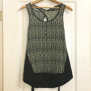 3Stones Westcoast Cross Back Cotton Viscose Tank Top Size Small